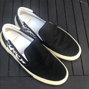 Saint Laurent canvas slip on sneakers shoes